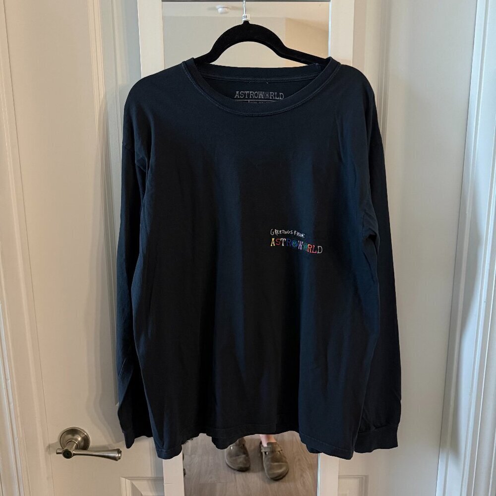 Travis Scott Astroworld Wish You Were Here Long Sleeve Shirt Size L